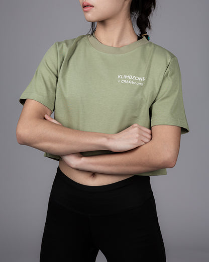 Klimbzone x CragBound Cropped Top